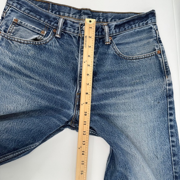 Levis 550 Jeans Men 34x29 Blue Denim Relaxed Fit Straight Leg Cowboy Workwear - Picture 10 of 13